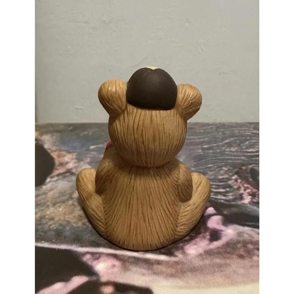 Vintage Homco #1413 Teddy Bear of the Month September Mini Porcelain Figurine